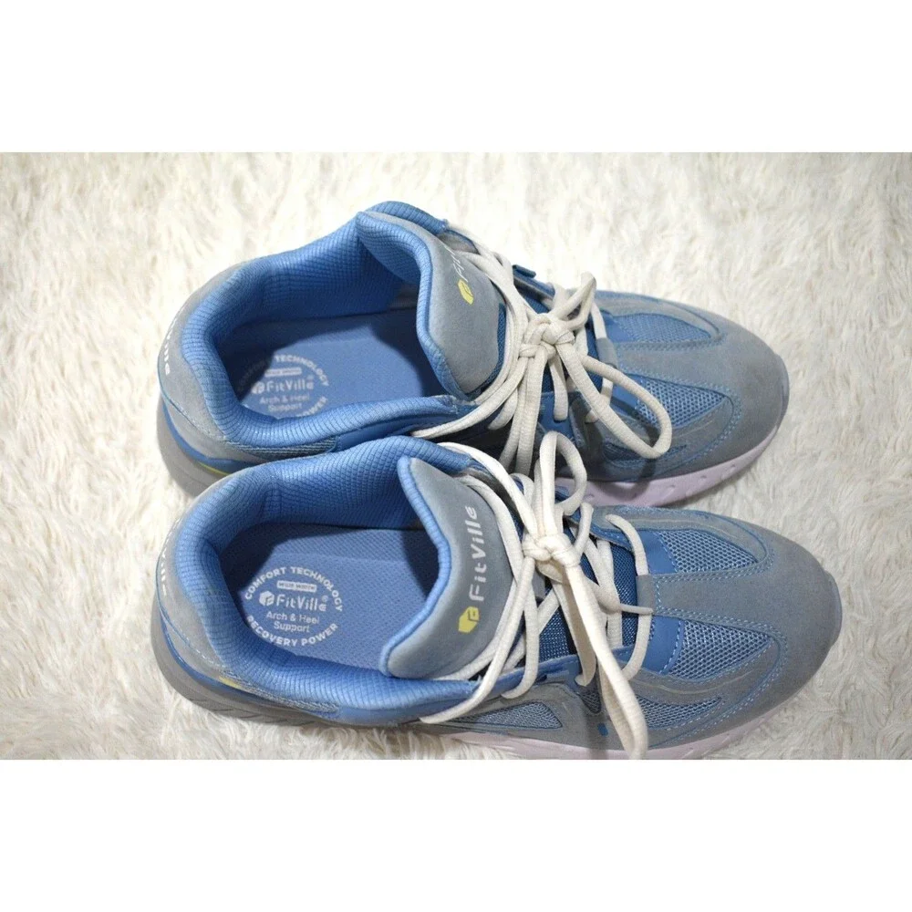 FitVille Rebound Core Comfort Walking Shoe Flat Feet - Women's Size 10.5 WIDE